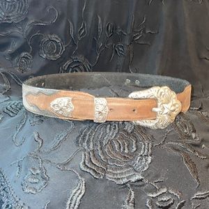 Young girls 3D  leather belt